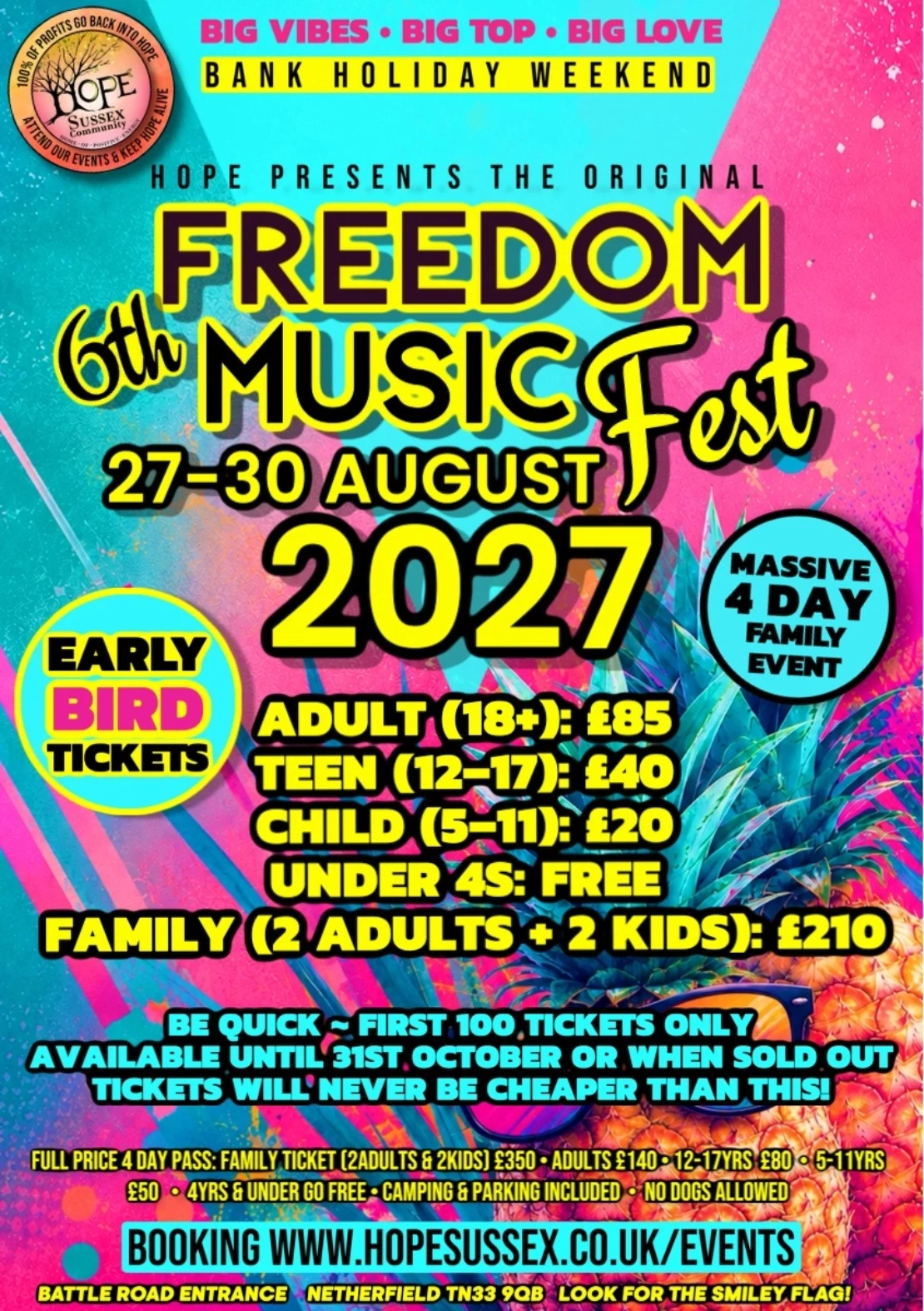 HOPE Freedom Music Festival 2027